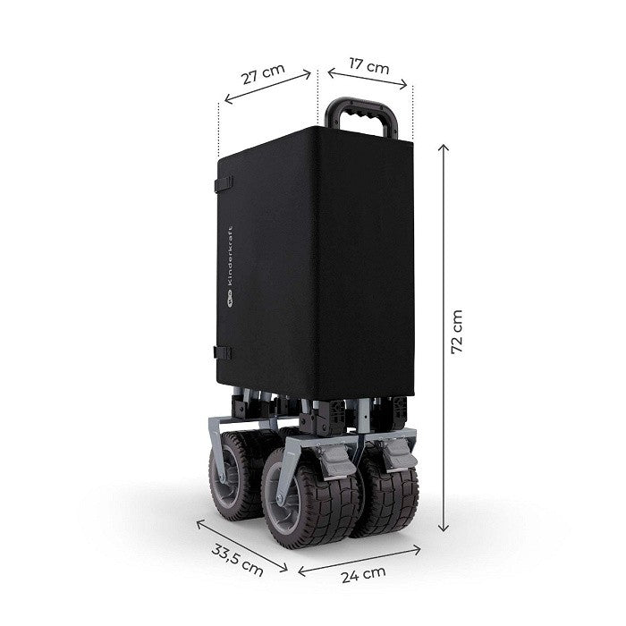 Kinderkraft Carrello da Trasporto Pieghevole ROLLSTER Nero
