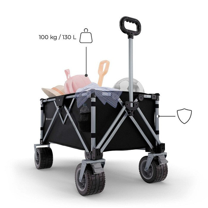 Kinderkraft Carrello da Trasporto Pieghevole ROLLSTER Nero