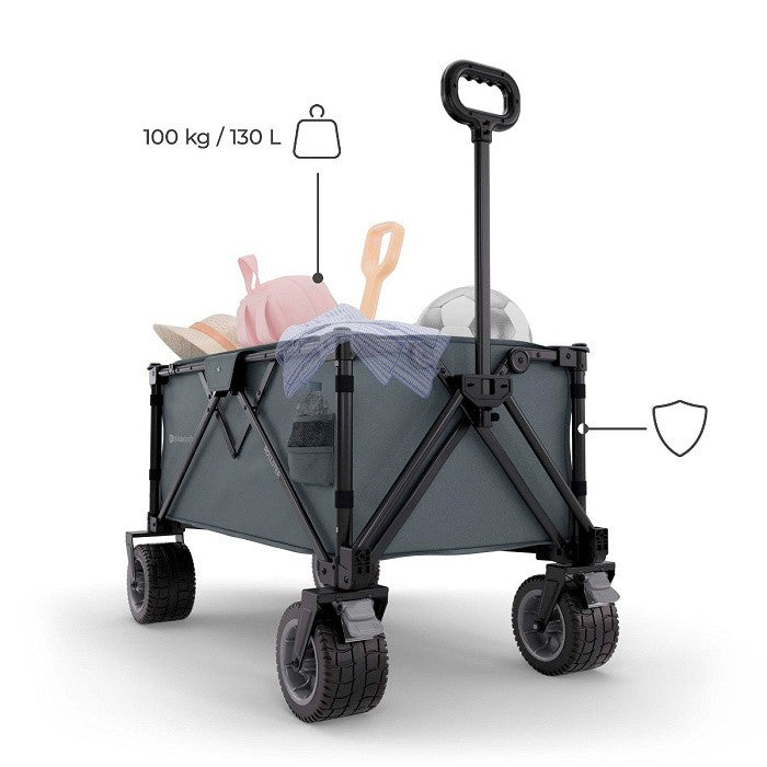 Kinderkraft Carrello da Trasporto Pieghevole ROLLSTER Grigio