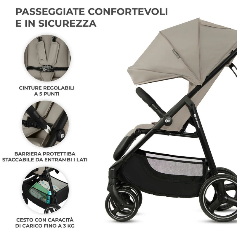 Kinderkraft Passeggino Leggero 0-25kg TRIG3 Beige