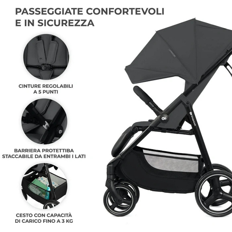 Kinderkraft Passeggino Leggero 0-25kg TRIG3 Grigio