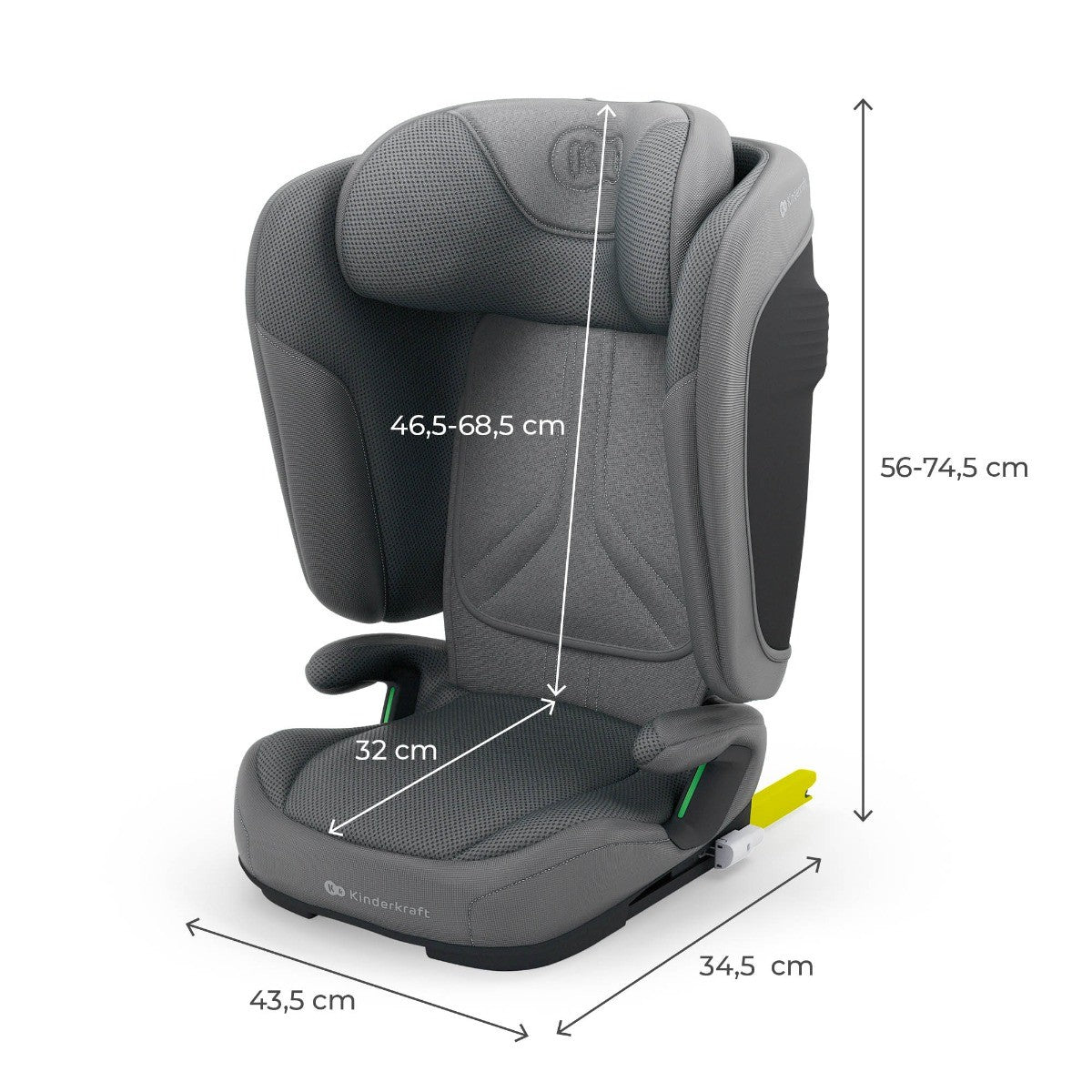 Kinderkraft Seggiolino Auto 15-36kg UNITY2 Grigio