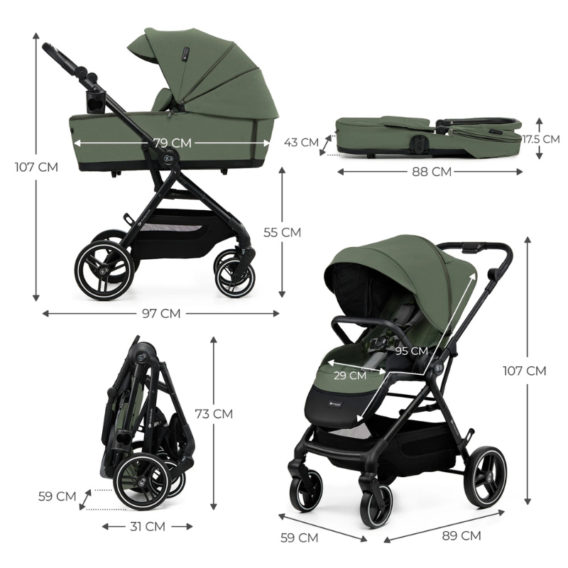 Kinderkraft Trio Leggero YOXI Verde