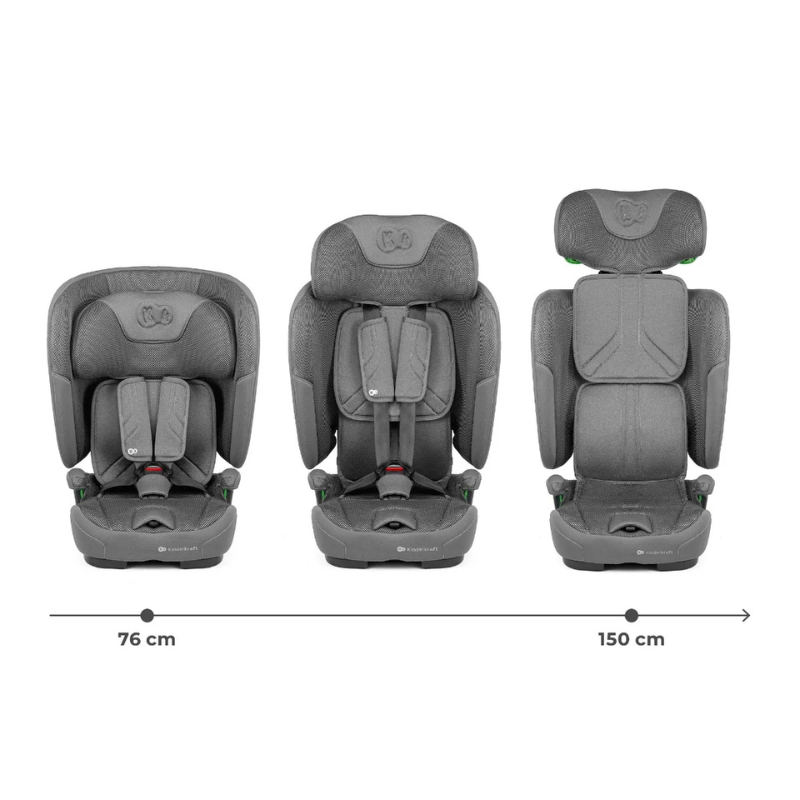 Kinderkraft Seggiolino auto 9-36kg FIX2GO Grigio