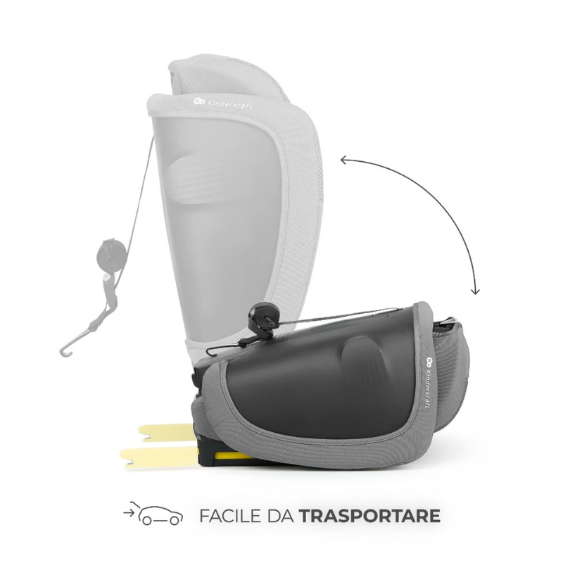 Kinderkraft Seggiolino auto 9-36kg FIX2GO Grigio