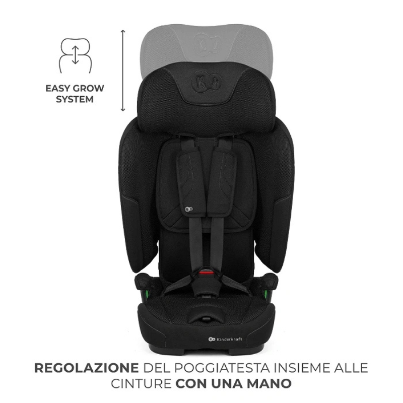 Kinderkraft Seggiolino auto 9-36kg FIX2GO Nero
