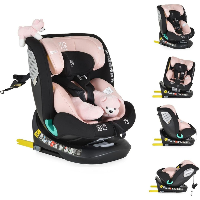 Moni Seggiolino Auto i-Size Serengeti Pink