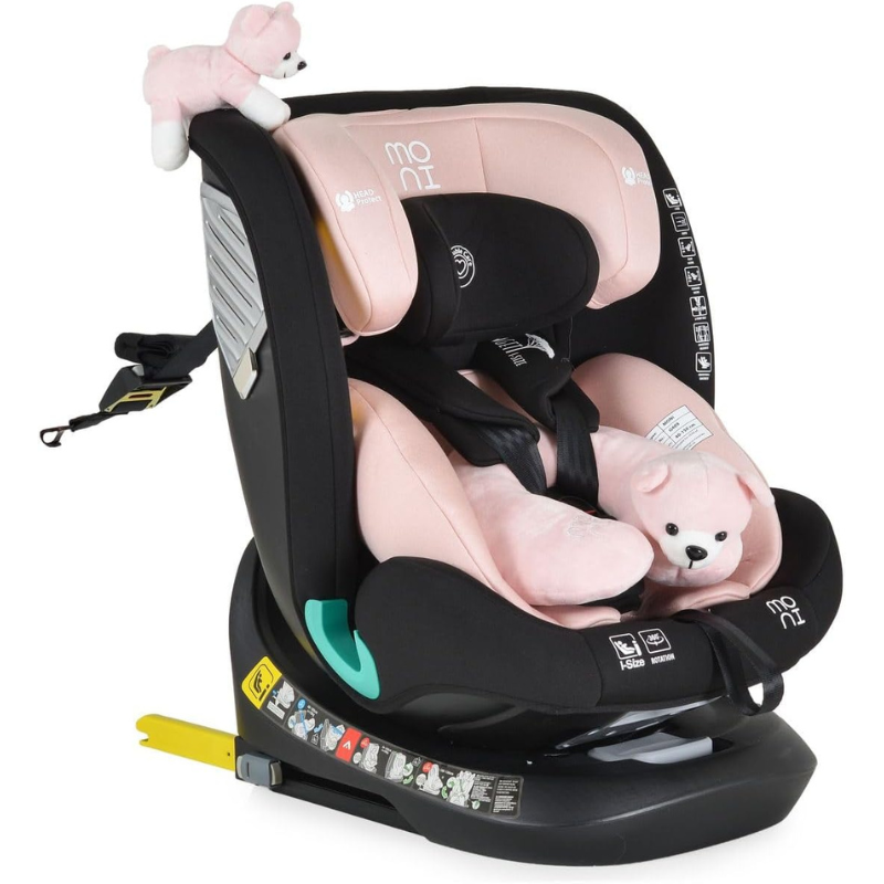 Moni Seggiolino Auto i-Size Serengeti Pink