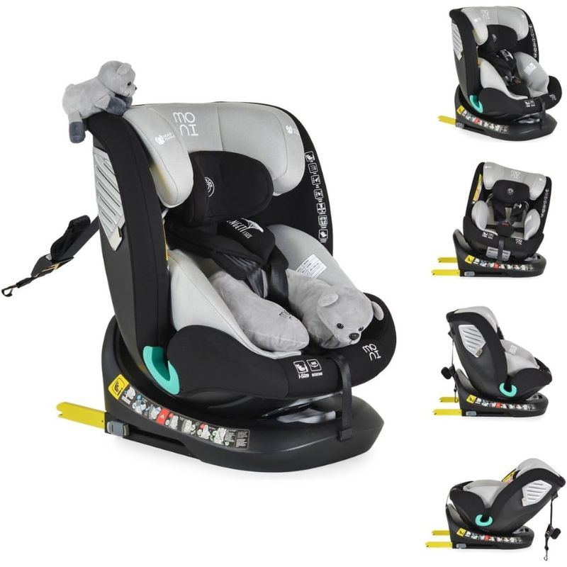 Moni Seggiolino Auto i-Size Serengeti Grey