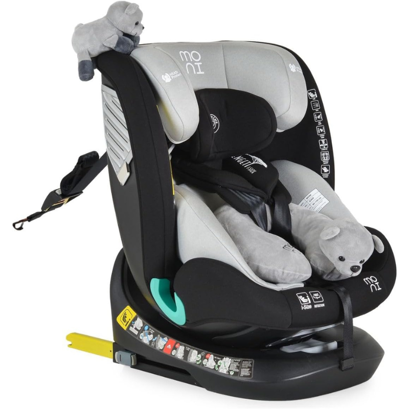 Moni Seggiolino Auto i-Size Serengeti Grey