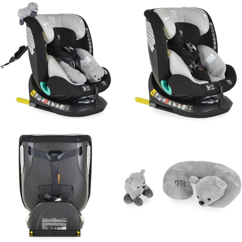 Moni Seggiolino Auto i-Size Serengeti Grey