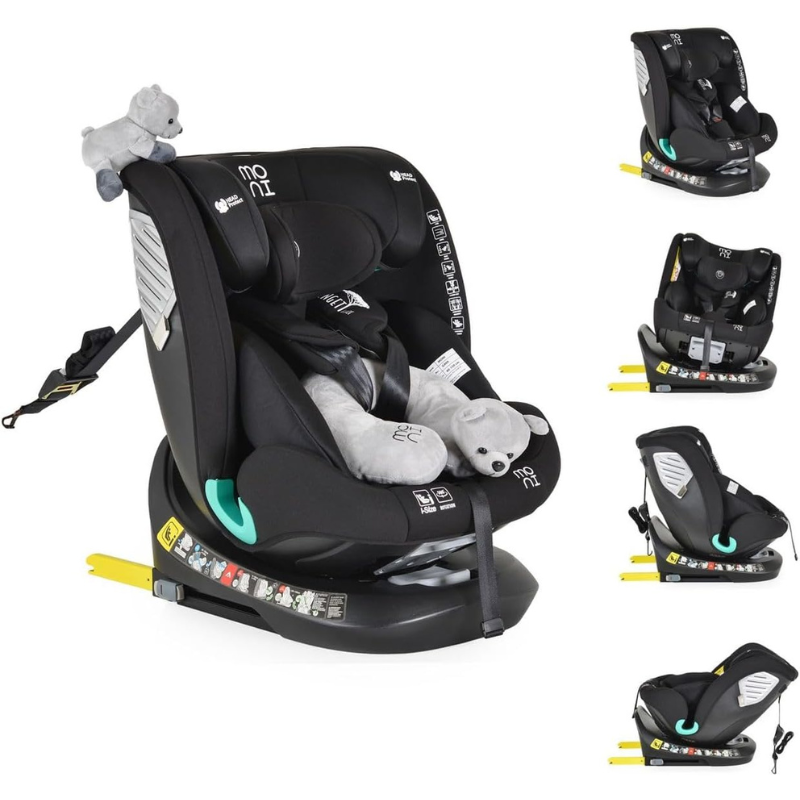 Moni Seggiolino Auto i-Size Serengeti Black