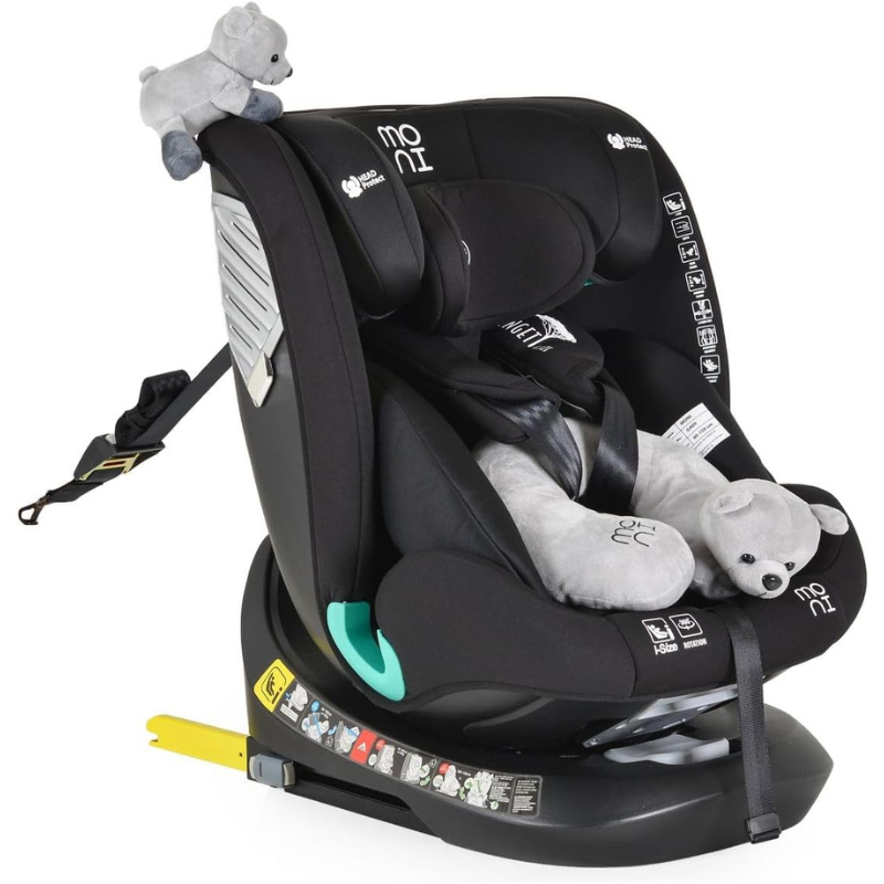 Moni Seggiolino Auto i-Size Serengeti Black