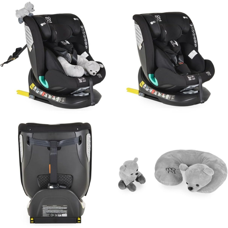 Moni Seggiolino Auto i-Size Serengeti Black