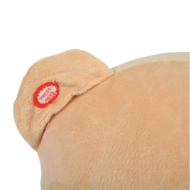 Moni Dondolo Plush Rocking Animal Bear Khaki