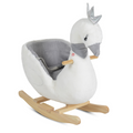 Moni Dondolo Plush Rocking Animal Swan