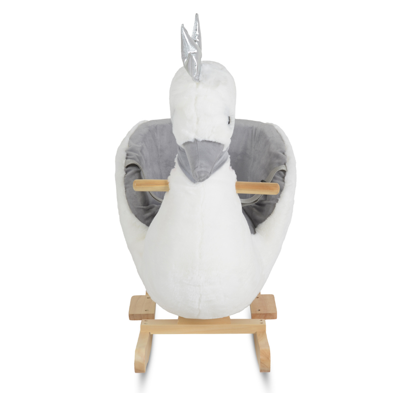 Moni Dondolo Plush Rocking Animal Swan