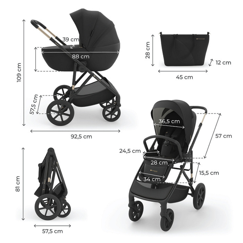 Kinderkraft Trio Prime 3 Venezian Black