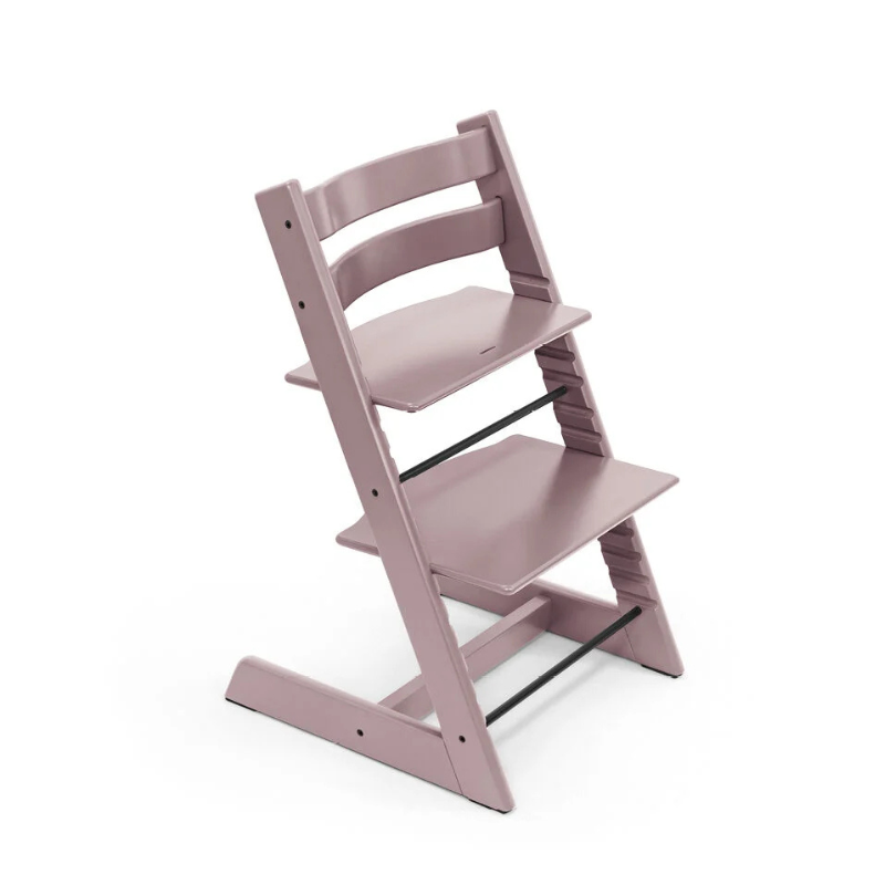 Stokke Promo Tripp Trapp Heather Mauve con Newborn