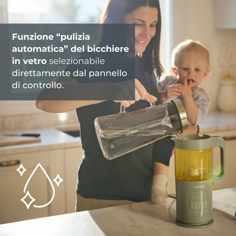 Nuvita Cuocipappa Multifunzione 7 in 1 Magic Pappa con Ricettario Nuvita Chef - 1967