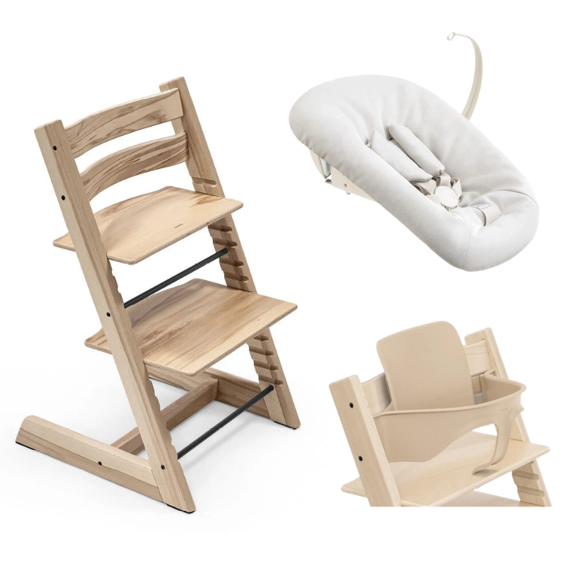 Stokke Promo Tripp Trapp Wild Wood con Newborn e Baby Set