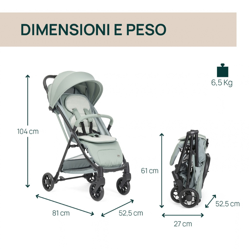 Chicco Passeggino Leggero Taormina Sage