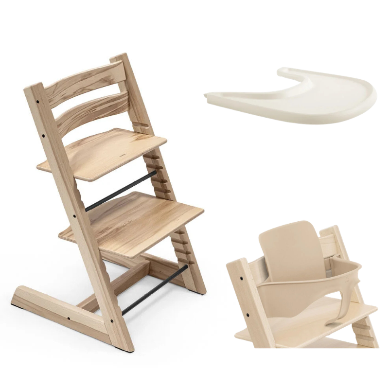 Stokke Promo Tripp Trapp Wild Wood con Baby Set e vassoio