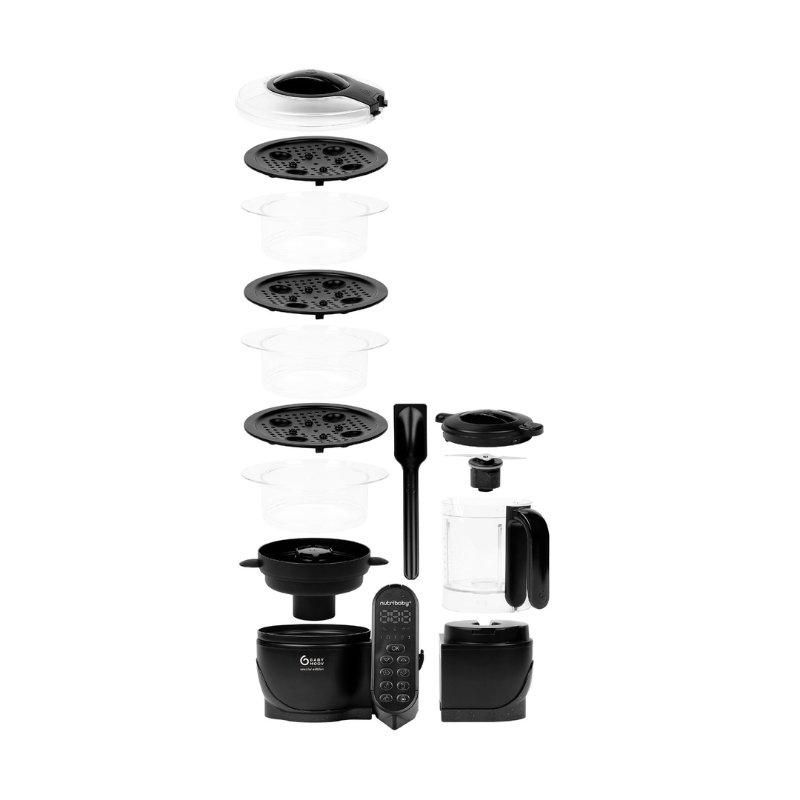 Babymoov Robot Cuocipappa Nutribaby+ XL Mineral Black