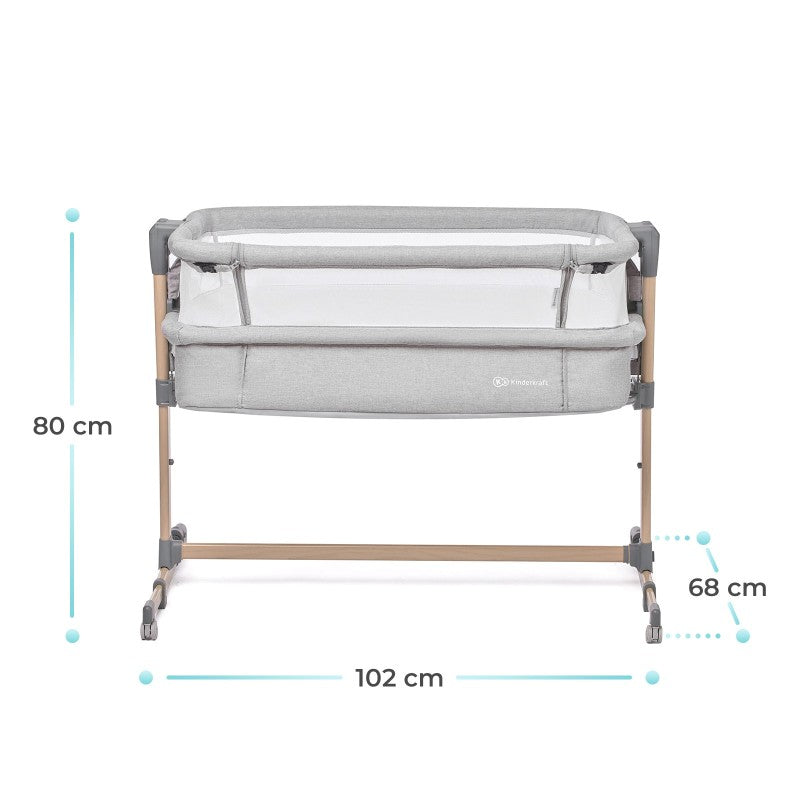 Kinderkraft NESTE AIR Culla Co-sleeping Grigio Chiaro Melange