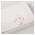 Nanan Set Lenzuola per Carrozzina 3Pz Rosa - Linea Fiocco