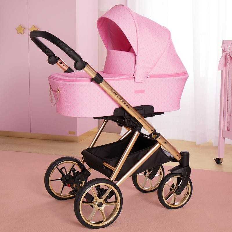 Nanan Trio Rosa con Telaio Oro Chiara Ferragni