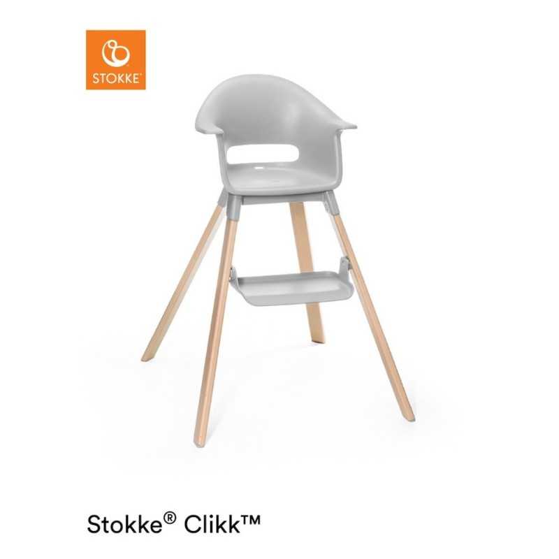 Stokke Clikk Cloud Grey con cuscino omaggio Nordic Grey