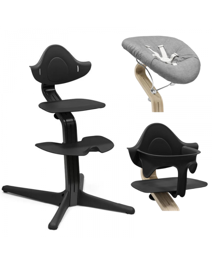 Stokke Promo Sedia Nomi Total Black Con Newborn e Babyset in Omaggio